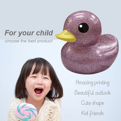 17cm Glitter duck, 4 assorted color