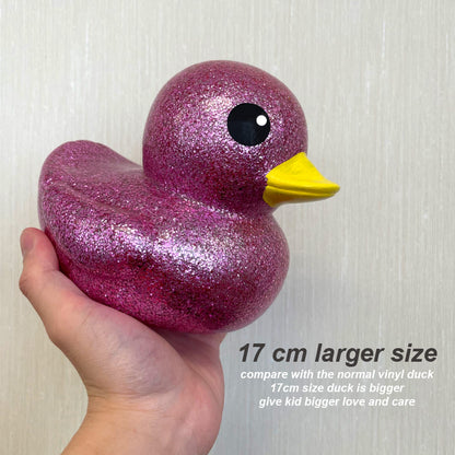 17cm Glitter duck, 4 assorted color