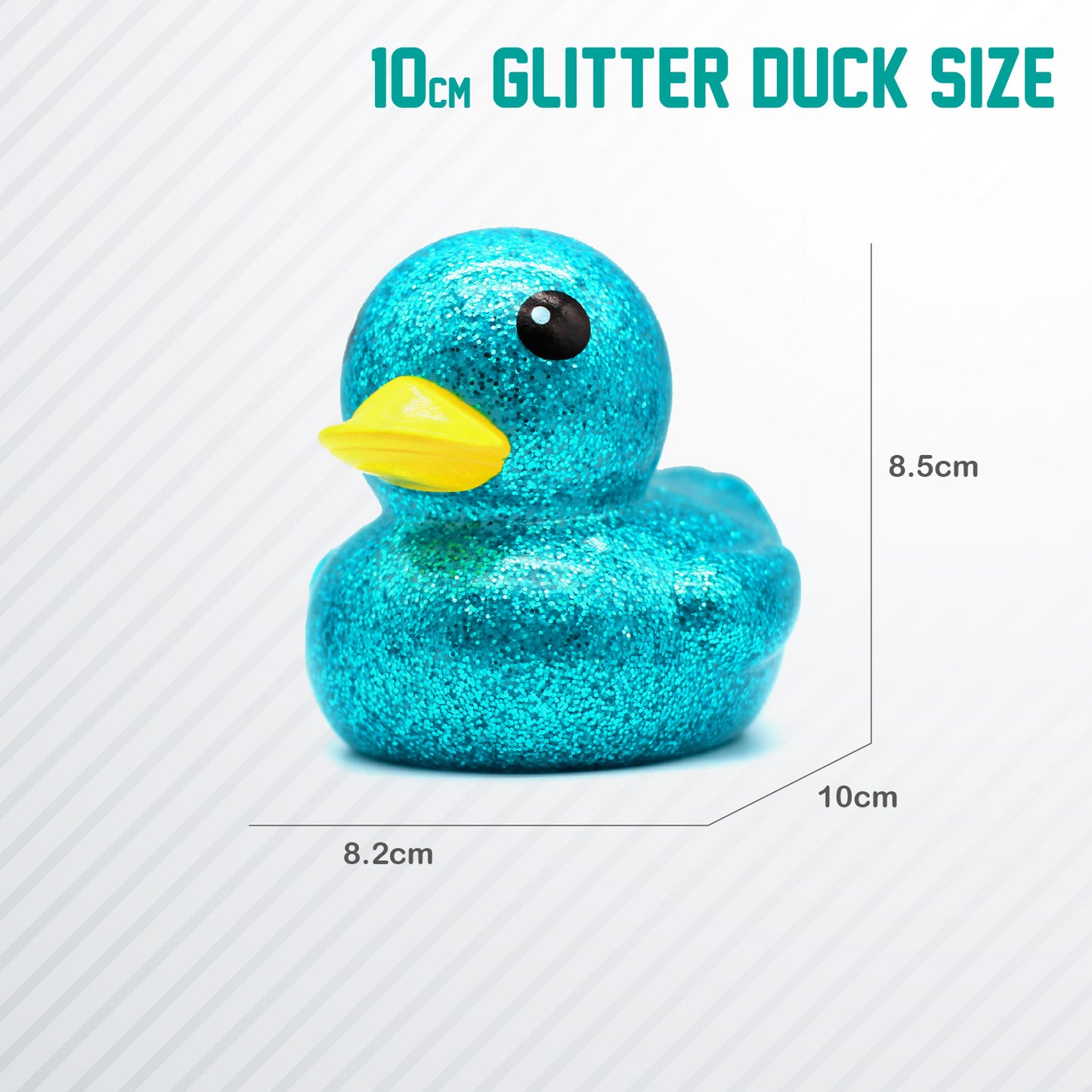 10cm Glitter Duck (Random Color) with Cardboard Box