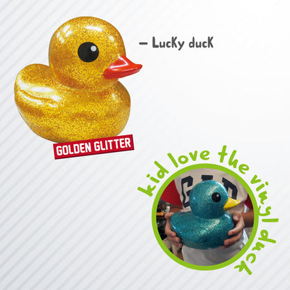 10cm Glitter Duck (Random Color) with Cardboard Box