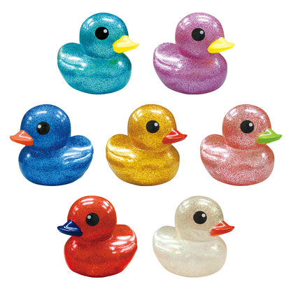 10cm Glitter Duck (Random Color) with Cardboard Box