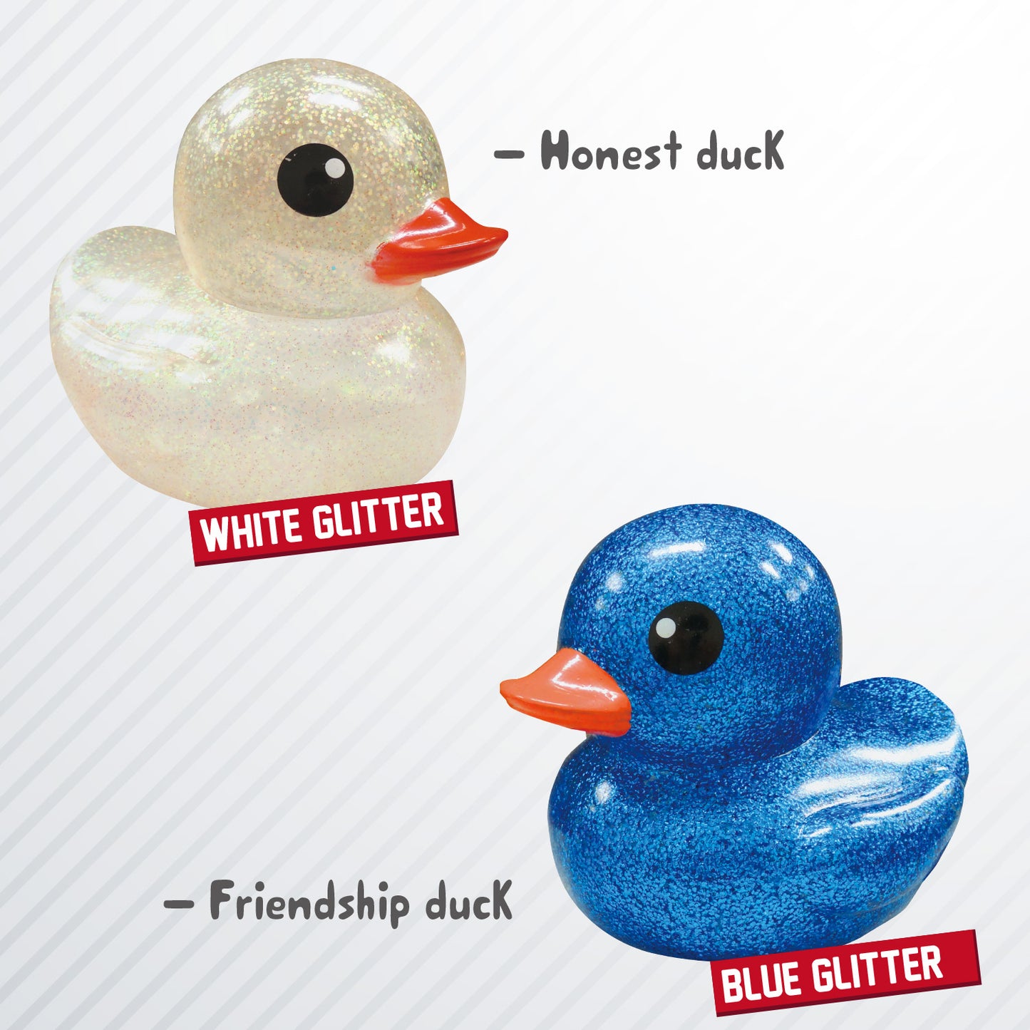 10cm Glitter Duck (Random Color) with Cardboard Box