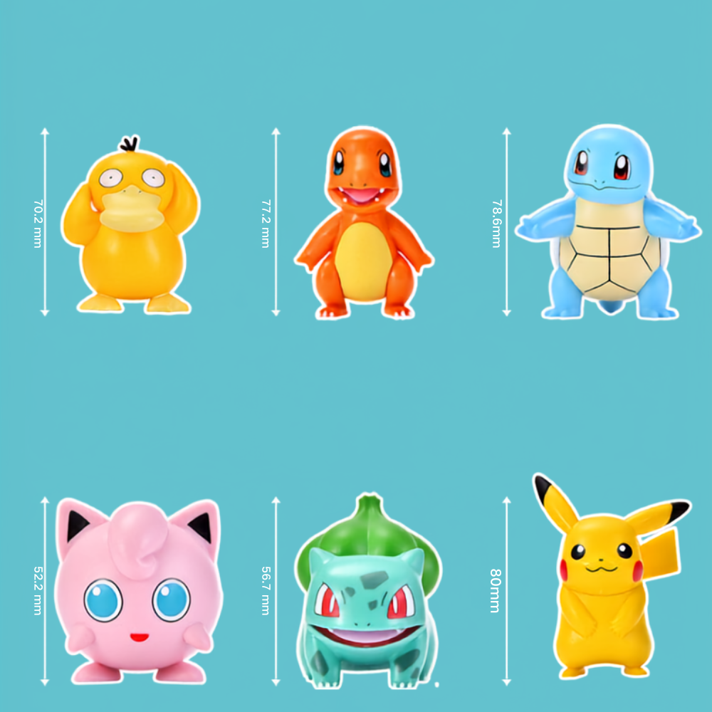 Pokemon Classic Characters Figure (6 styles) - Price per piece