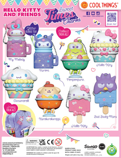 Hello Kitty Sweet Times Charms in 50mm capsule (Coin Bank)