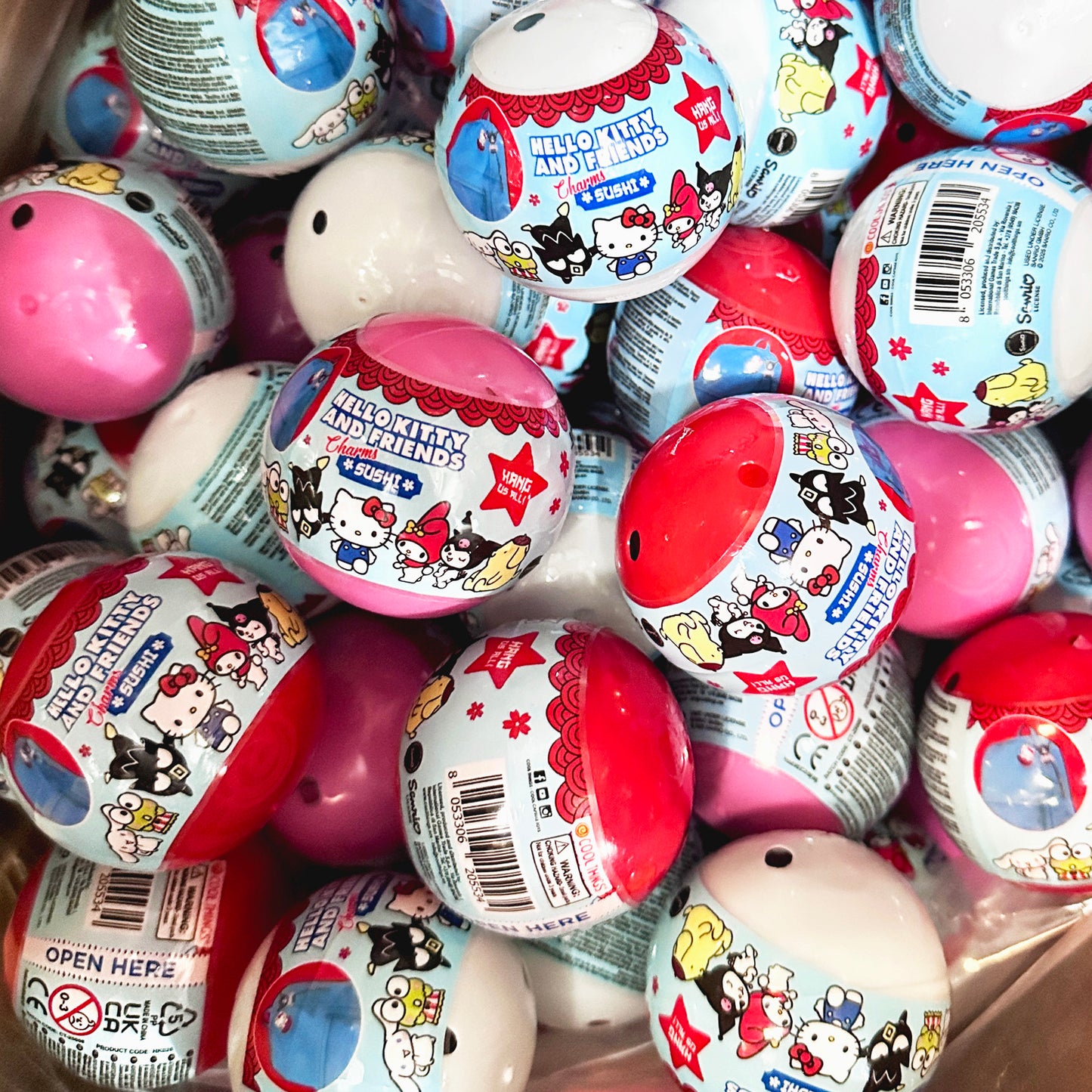 Hello Kitty Sushi Charms in 50mm capsule