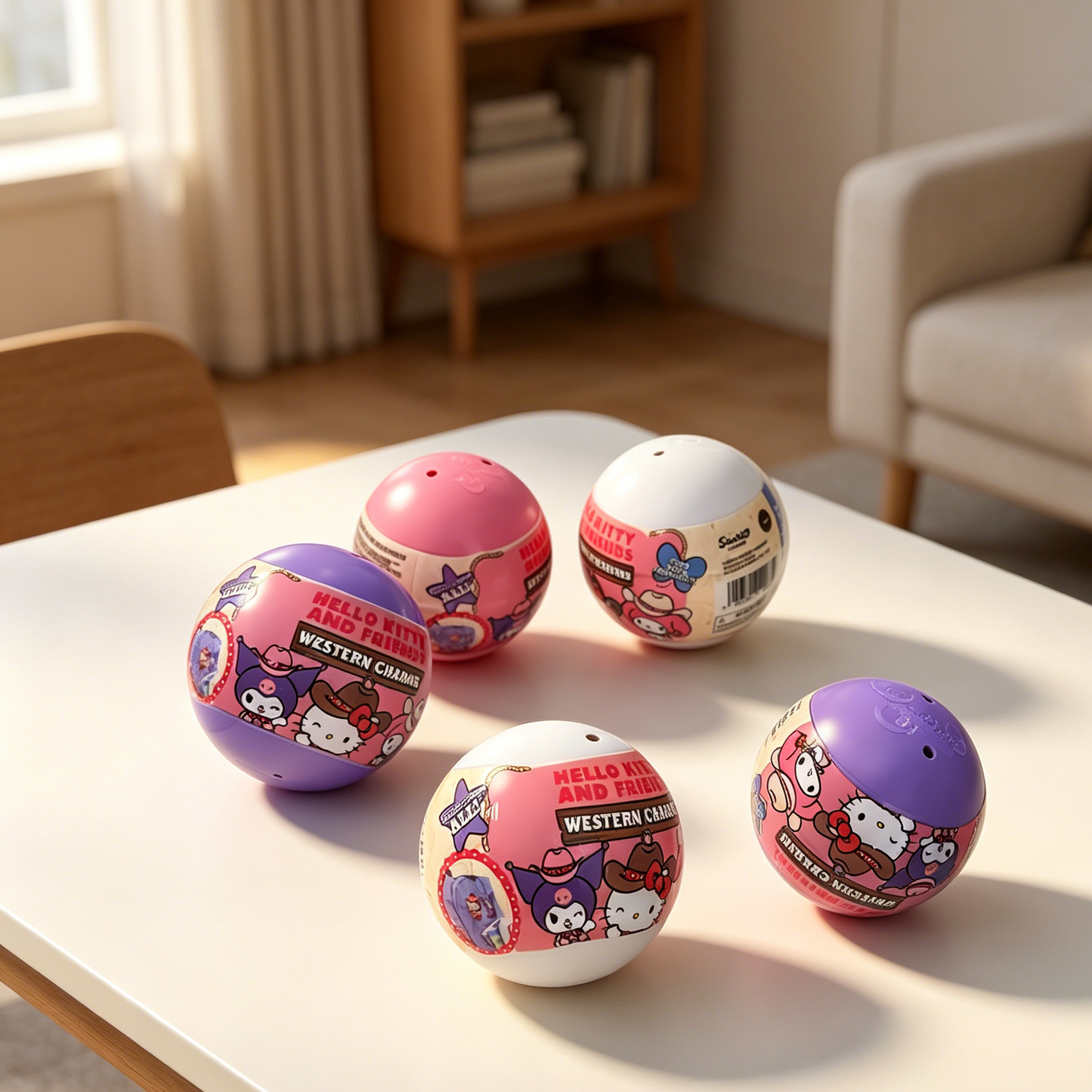 Hello Kitty Western Charms in 65mm capsule