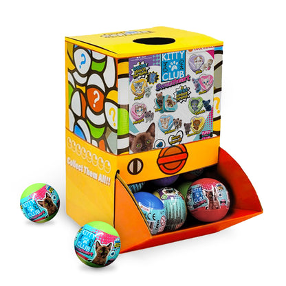 Kitty figure w/heart Tin box Countertop Capsule Display(5cm L40)