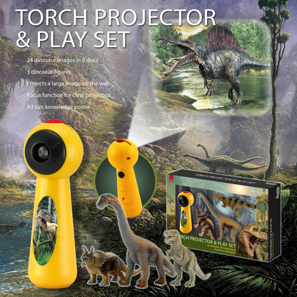 Dinosaur projector & play set