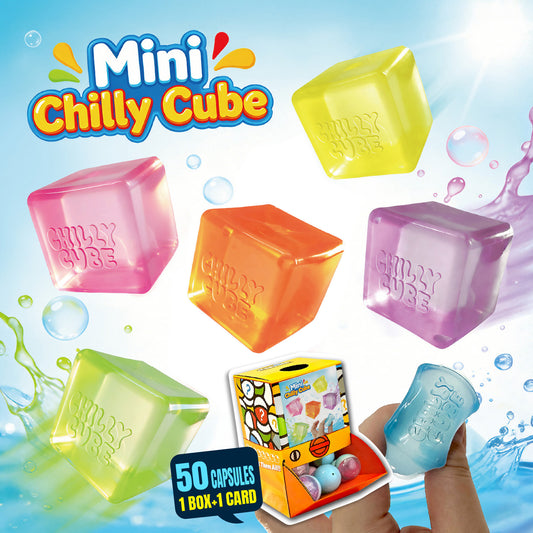 Mini Chilly Cube Gummy Countertop Capsule Display(5cm L40)