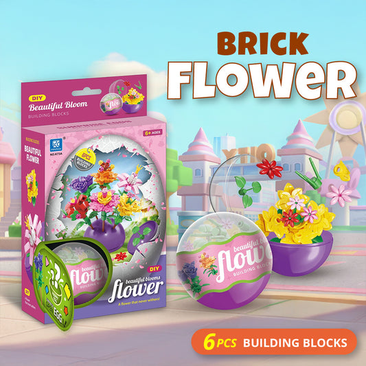 Brick Flower 6pc capsule box(65mm)