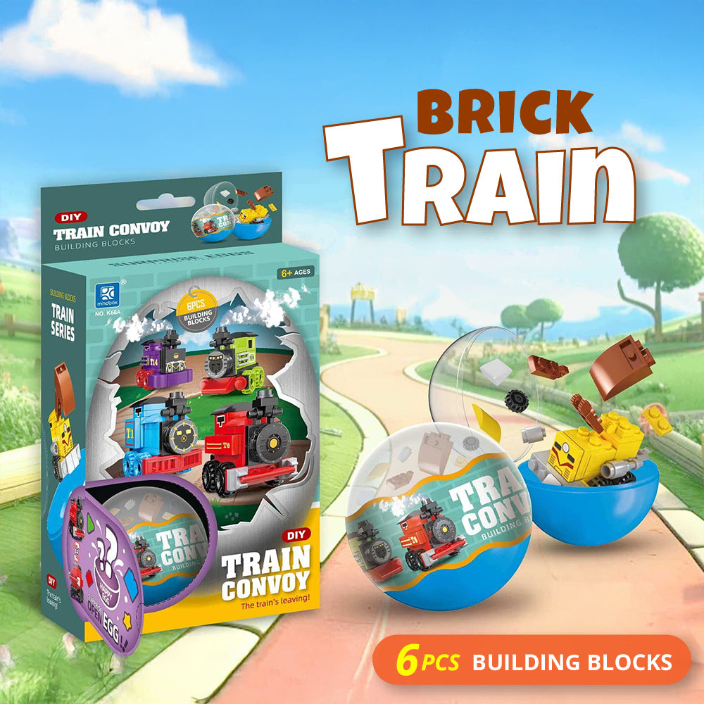 Brick Train 6pc capsule box(65mm)