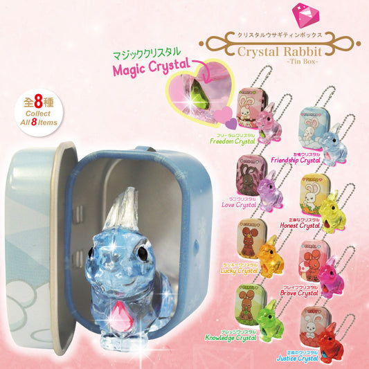 Crystal Rabbit & tin box Bulk 4pcs/bag