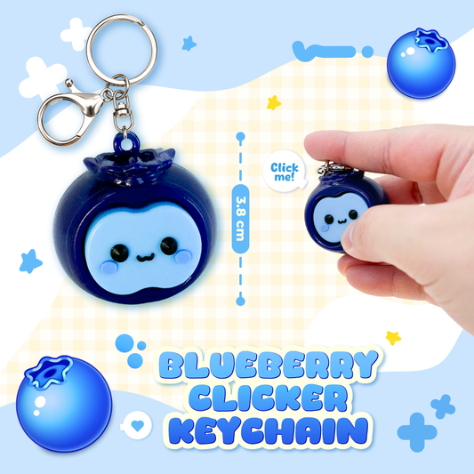 [Pre-order Oct.2026 arrival] Blueberry Clicker Keychain