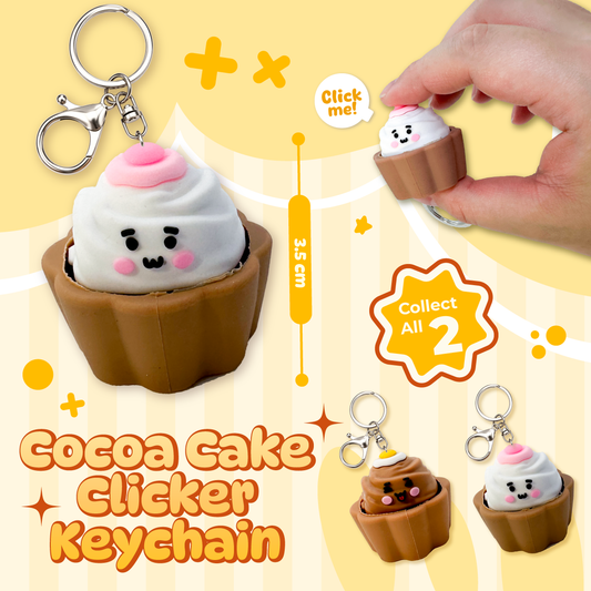 [Pre-order Oct.2026 arrival] Cocoa Cake Clicker Keychain (2 styles)