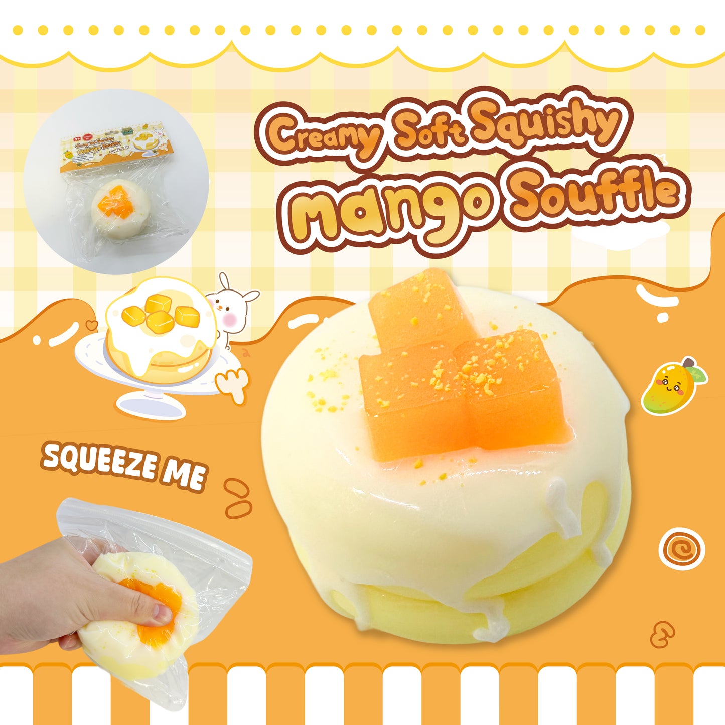 Creamy Soft Squishy Mango Souffle w/display