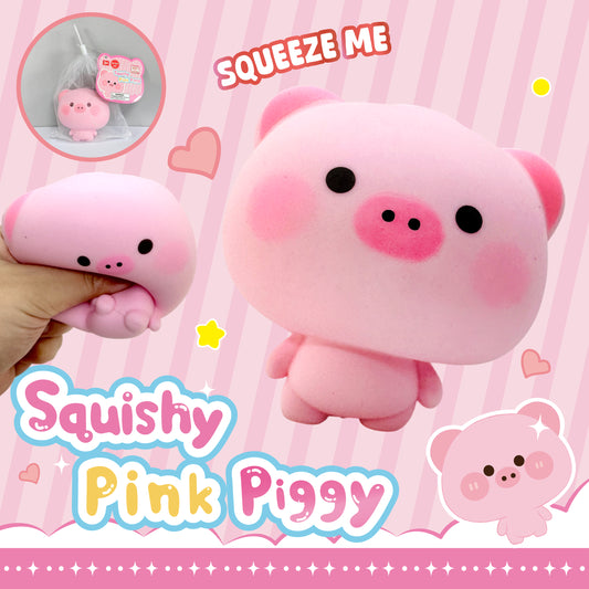 Squishy Pink Piggy w/display