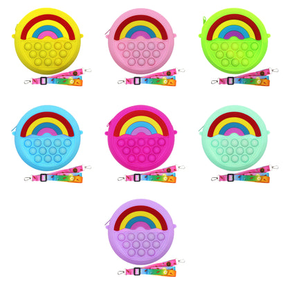 Slilicone POP up rainbow bag