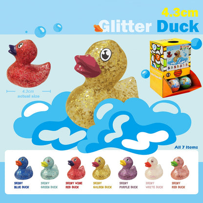 4.3cm Glitter Duck, 50mm capsule in display box