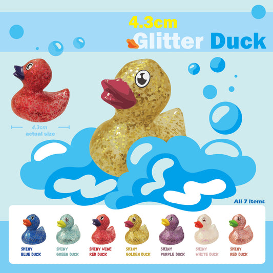 4.3cm Glitter Duck in 50mm capsule