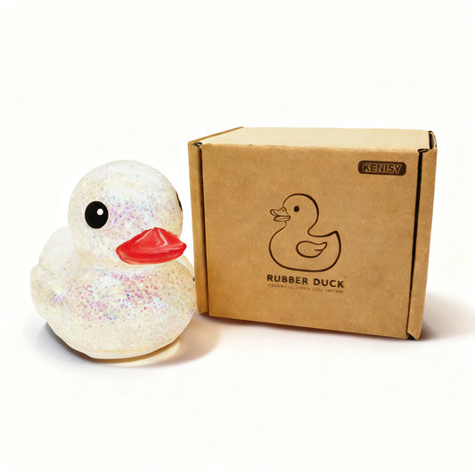 10cm Glitter Duck with Cardboard Box
