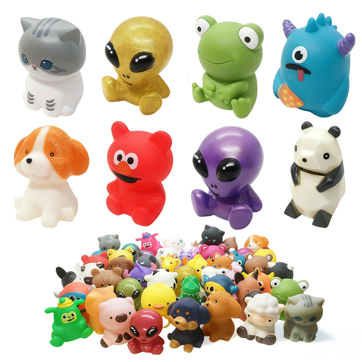 Vinyl toy in bulk pack mix 8pcs /bag