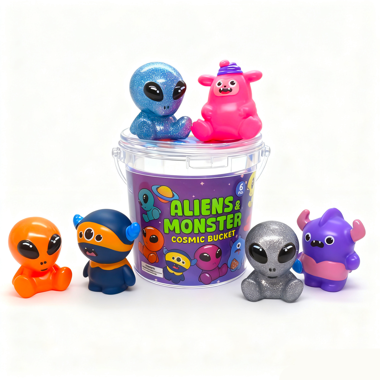 Aliens & Monster Cosmic Bucket [Pack of 6pcs]