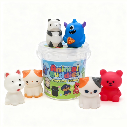Animal Buddies Playtime Bucket (6pcs)