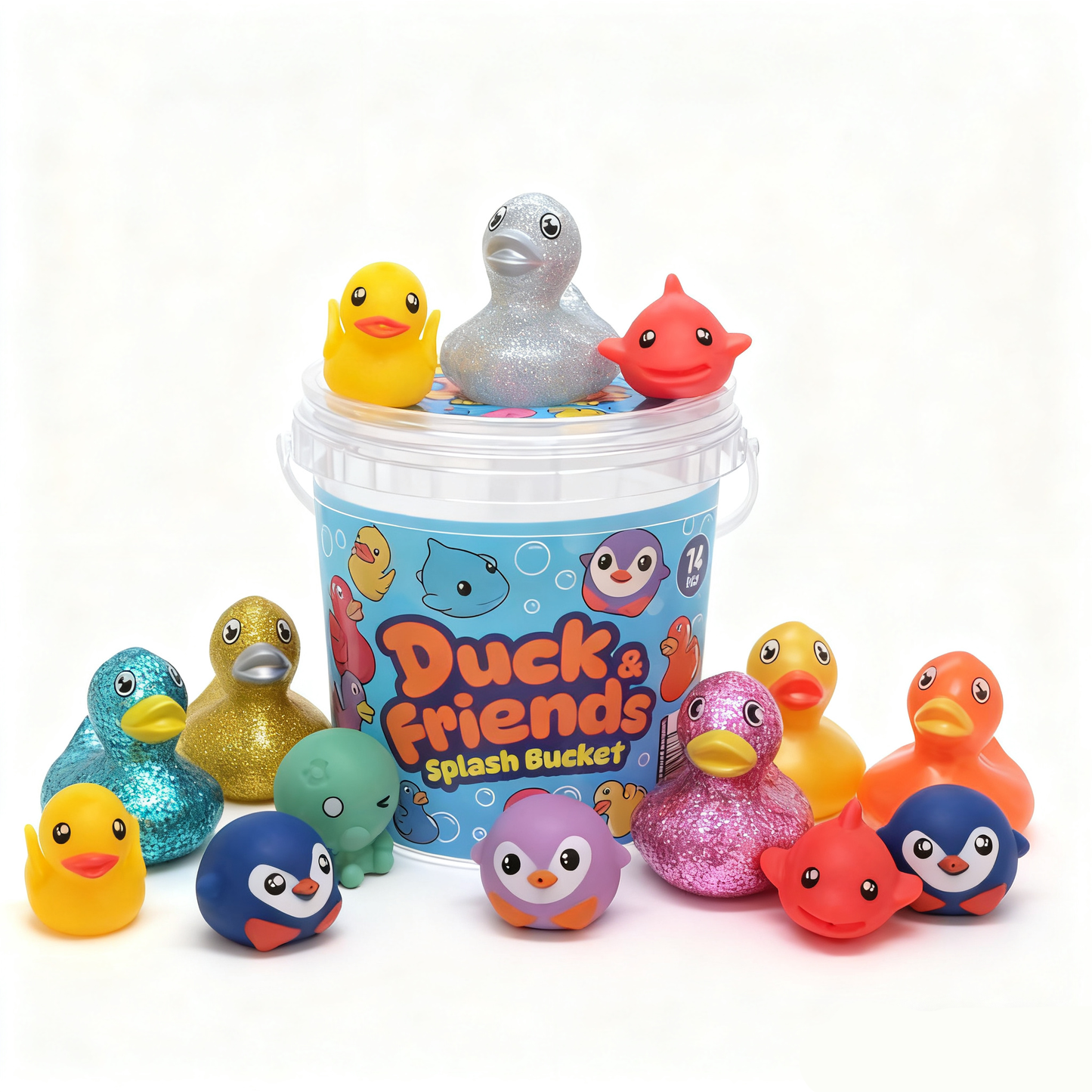 Duck & Friends Splash Bucket [Pack of 14pcs]
