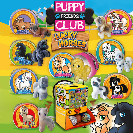 Lucky horse Puppy club in 50mm capsule in Display Box