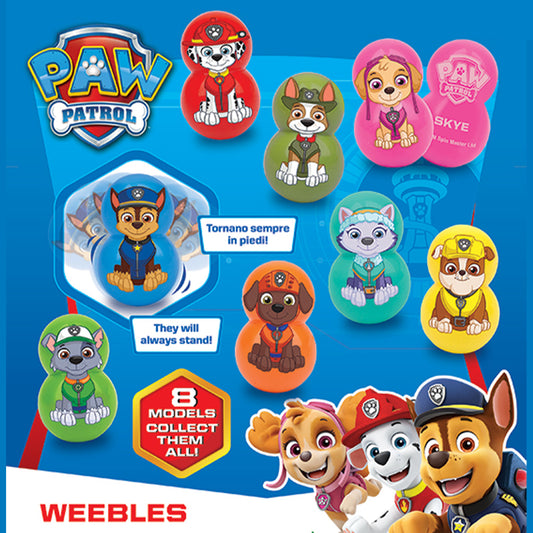 Paw Patrol Weebles in 50mm capsule