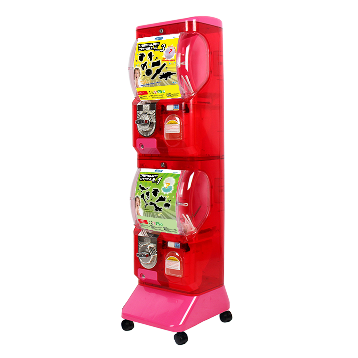 Translucent Vending machine(2disp)-Red