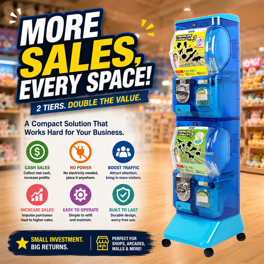 Translucent Vending machine(2disp)-Blue