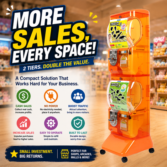 Translucent Vending machine(2disp)-Orange