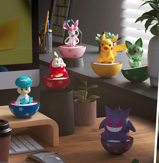 Pokemon Row-Sitting Tumbler Figure Box Set (6 styles) - Price per piece
