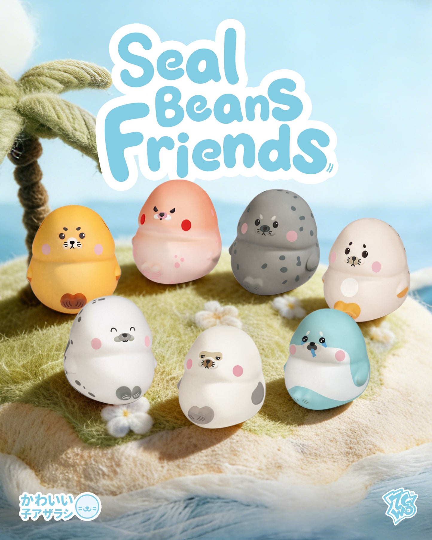 Squishy Seal Beans Friends Blind Box (6pcs/DB) - Price per piece