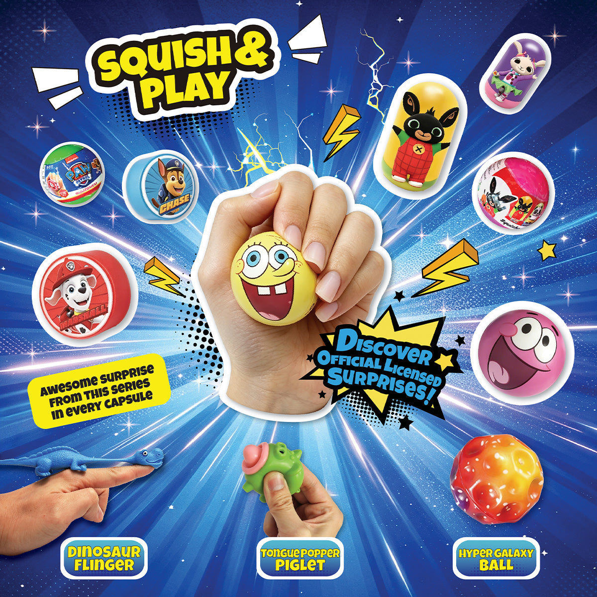 Squish & Play Mix Capsule in 50/65mm capsule