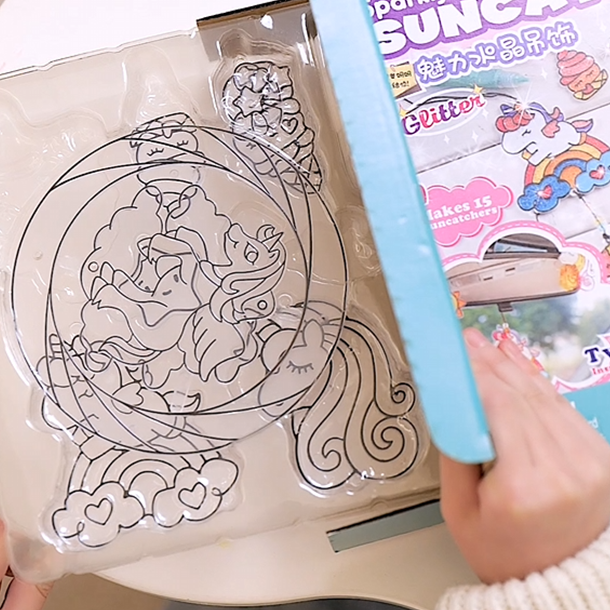 Sparkly Ornament Suncatcher