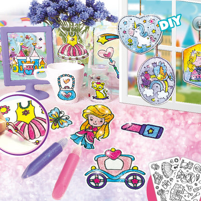 Lovely princess window art