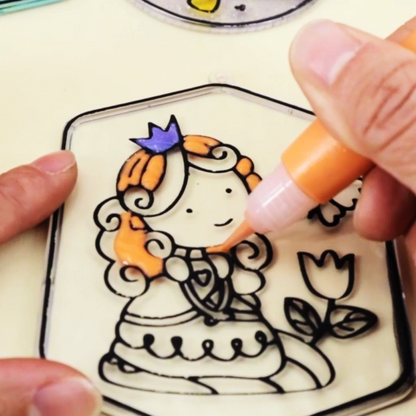 Lovely princess window art