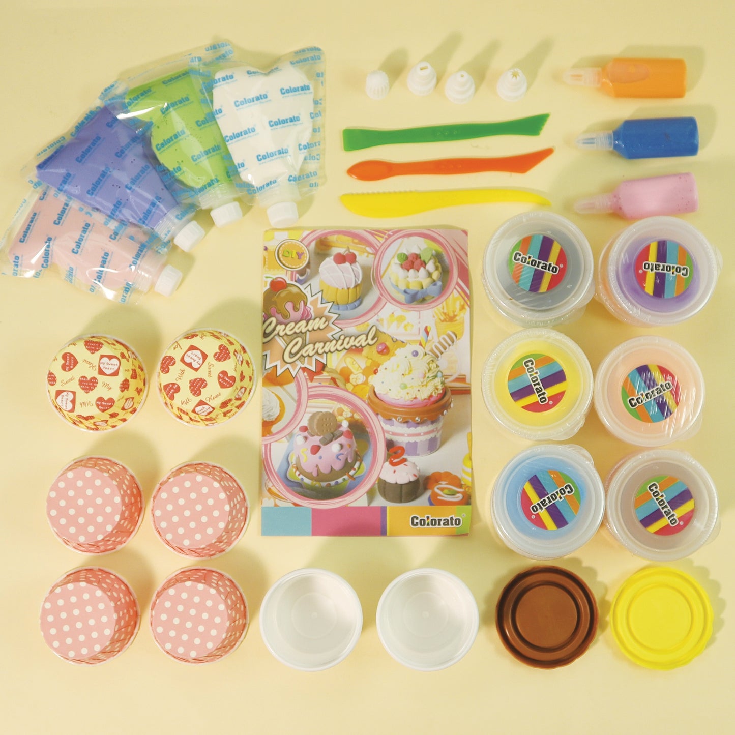 Cup cake set-Super Clay