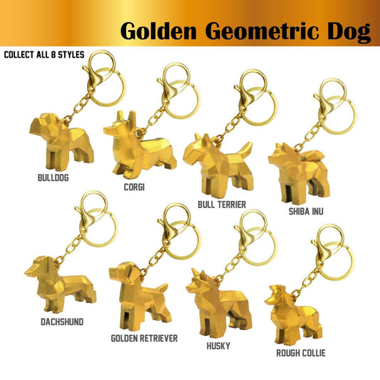 Geometric Dog (Spray Painting) w/paper bag