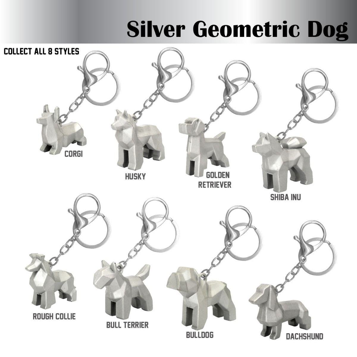 Geometric Dog (Spray Painting) w/paper bag