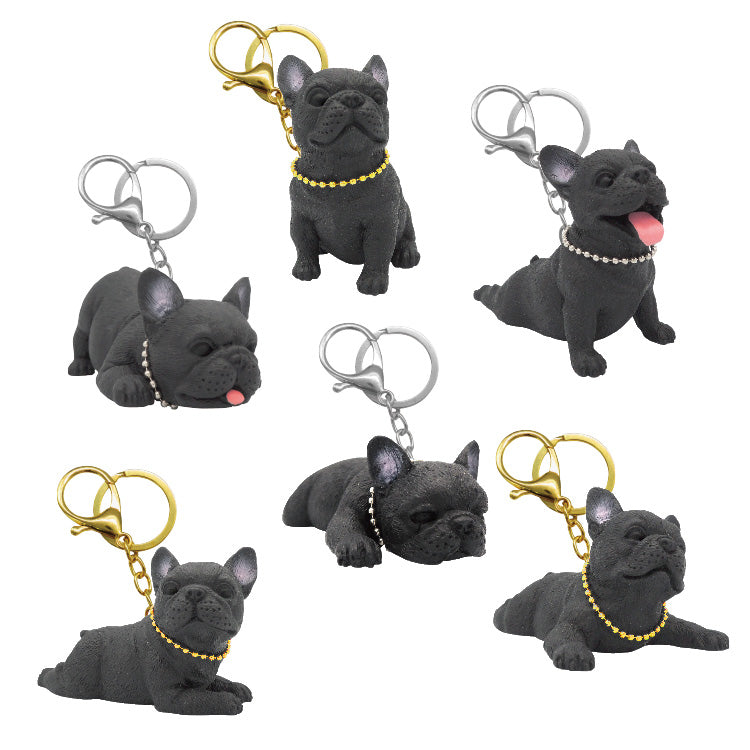 TPR Bulldog with cotton w/keychain Blind Box