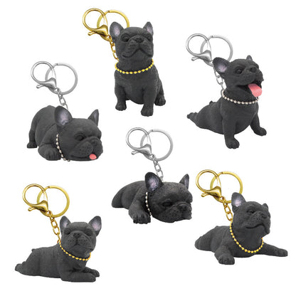 TPR Bulldog with cotton w/keychain Blind Box